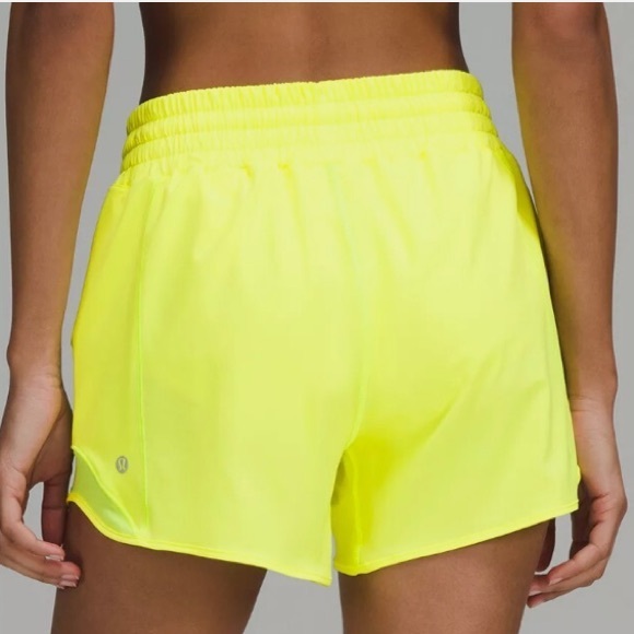 Lululemon Hotty Hot Shorts Electric Lemon Yellow Size Small - Picture 2 of 11